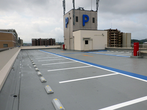 ☆三田駅前第一駐車場屋上及び１F・２F防水改修工事